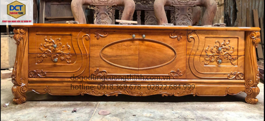 kệ tivi tân cổ điển